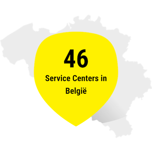 46 Carglass® Service Centers in België